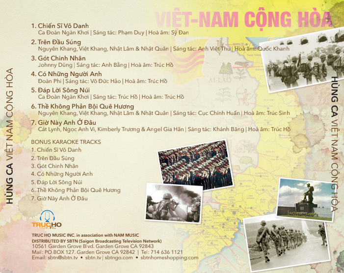 HÙNG CA VIỆT NAM CỘNG HÒA | MUSIC CD